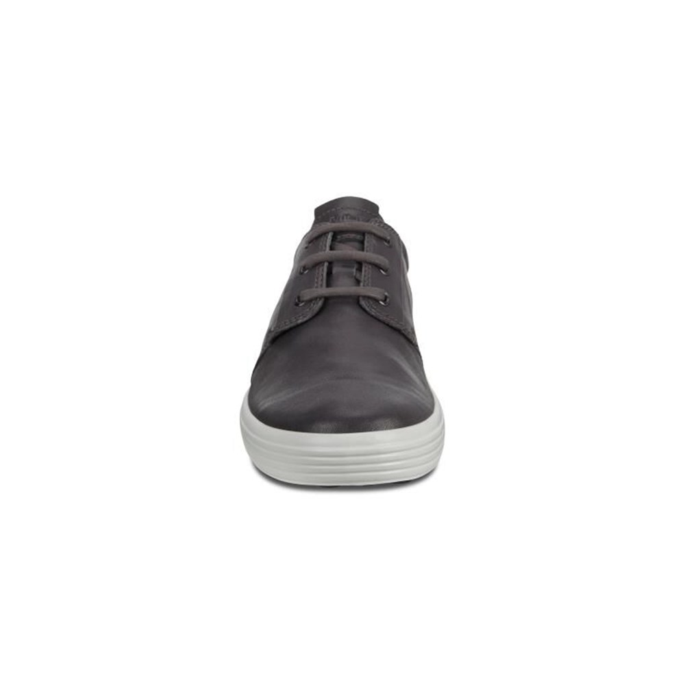 ECCO Mens Derby Shoe Dark Grey - Soft 7S - KXA-163872